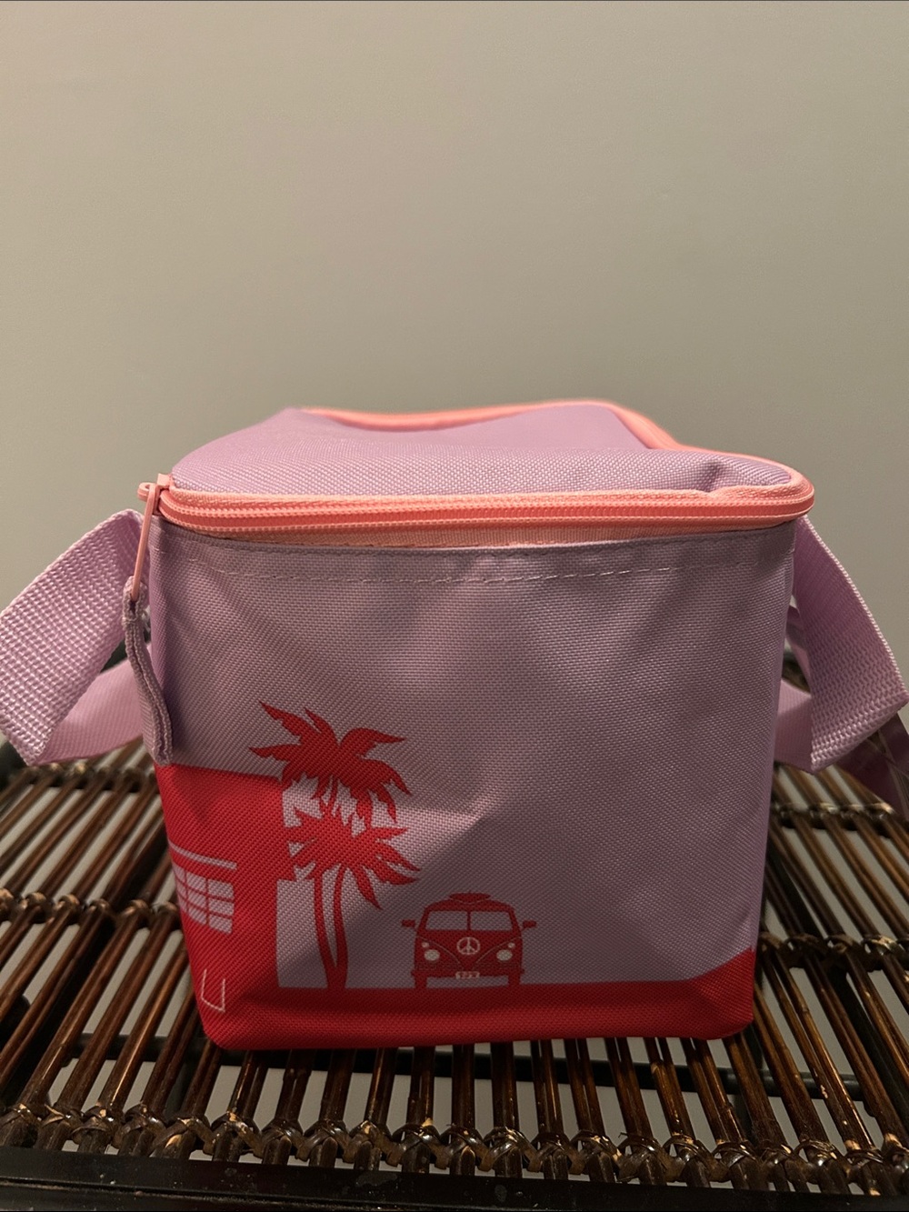 NWT Trader Joe's Mini Insulated Bag Purple - Picture 4 of 4